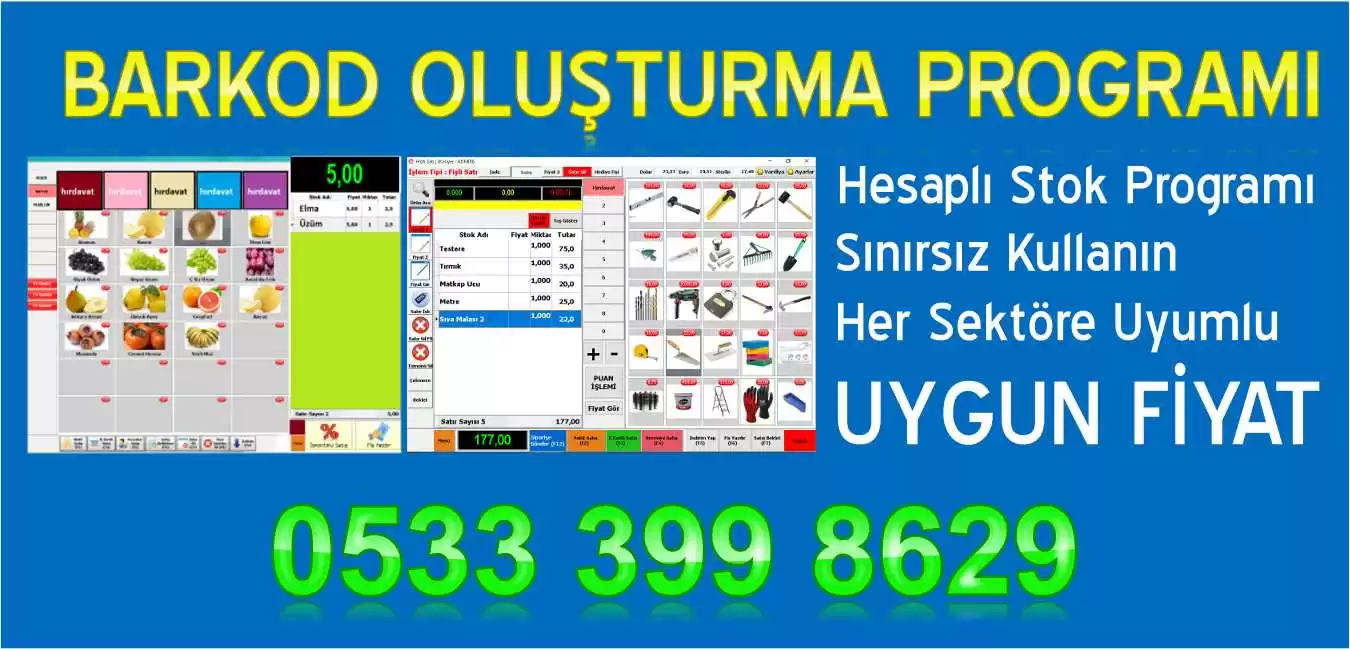 barkod olusturma programi