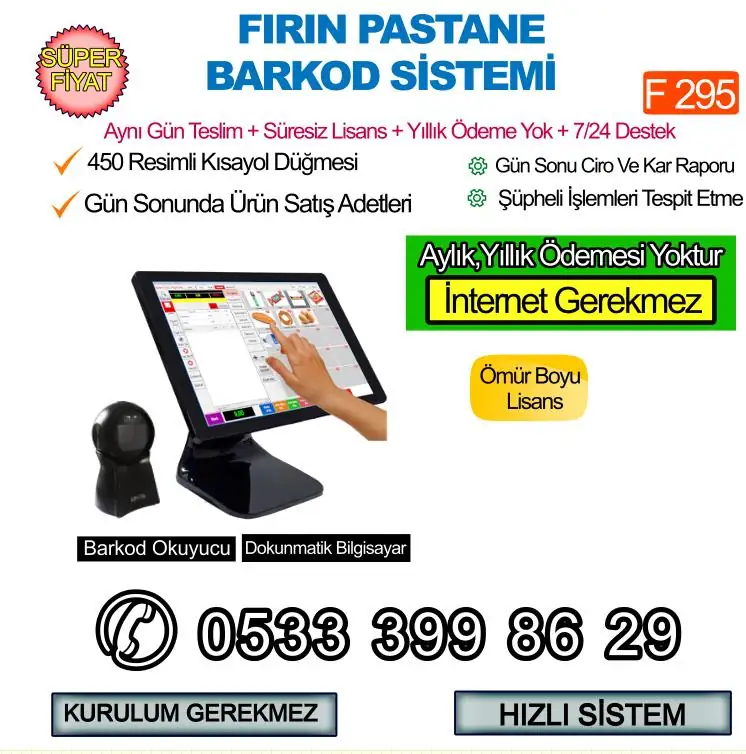 Frn  Pastane Barkod Sistemi Set