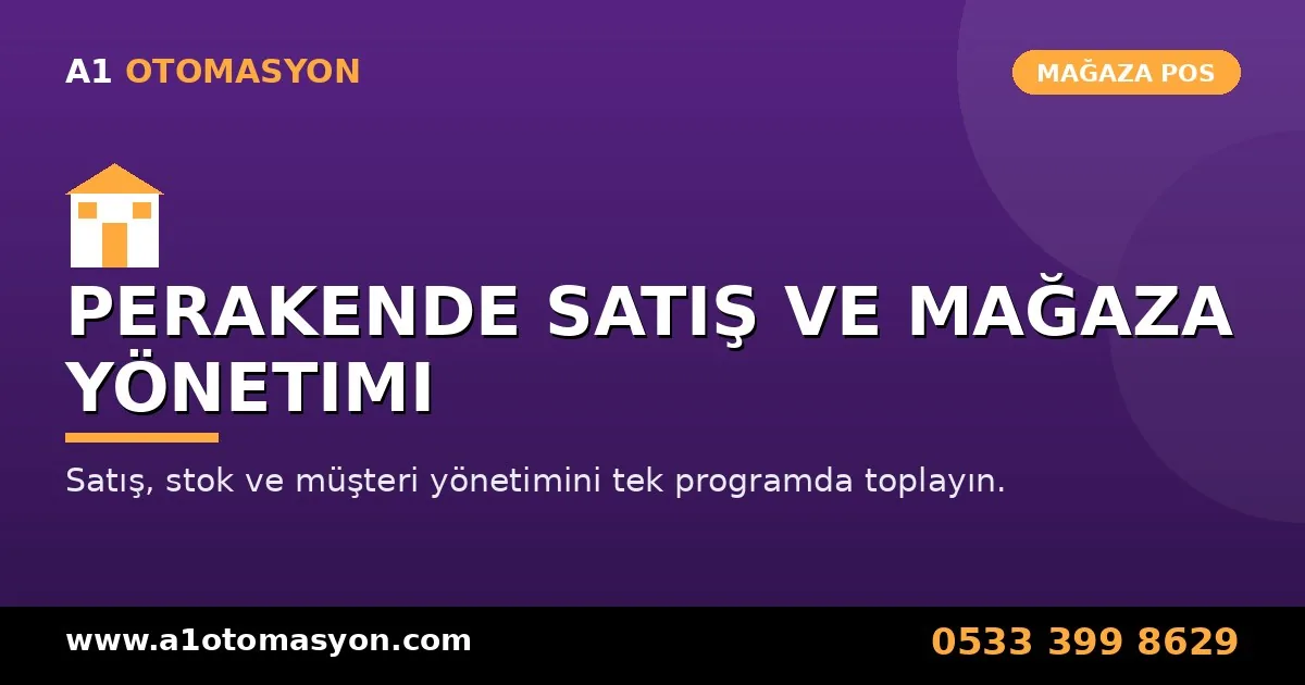 Perakende satış ve mağaza yönetimi programı