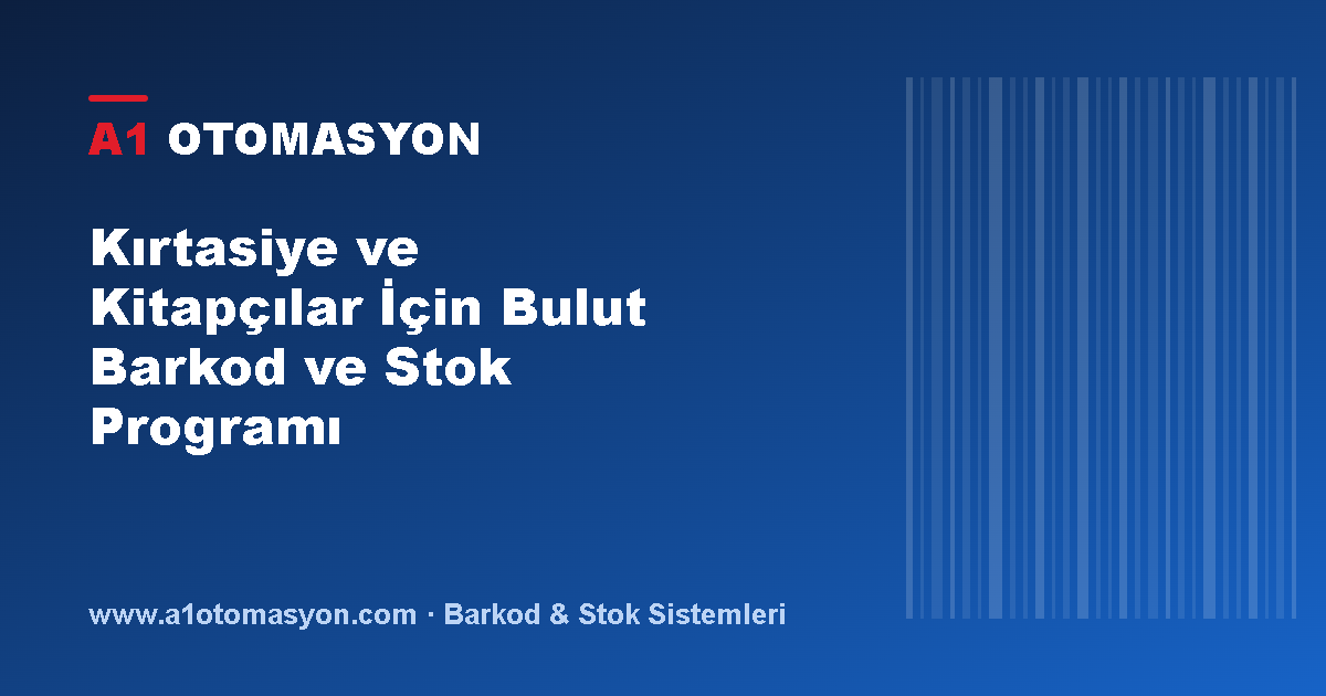 Kırtasiye ve Kitapçılar İçin Bulut Barkod ve Stok Programı